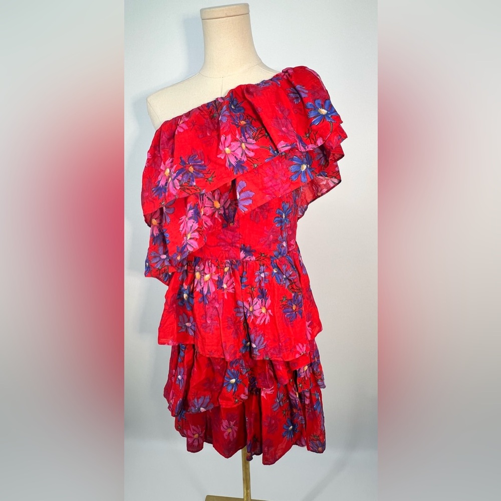 Endless Rose one Shoulder Tiered Mini Dress | NWT M - Picture 4 of 8